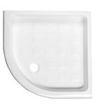 Photo: RETRO Quadrant Ceramic Shower Tray90x90x20cm, R550, white