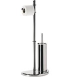 Photo: HIBISCUS Stand with toilet paper and toilet brush holder, chrome