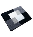 Photo: COINS dywanik łazienkowy 55x50cmcm z antypoślizgiem, polyester, szary